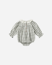 Quincy Mae | Callie Romper - Forest Check