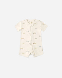 Quincy Mae | Zip Short-Sleeved Sleeper - Construction