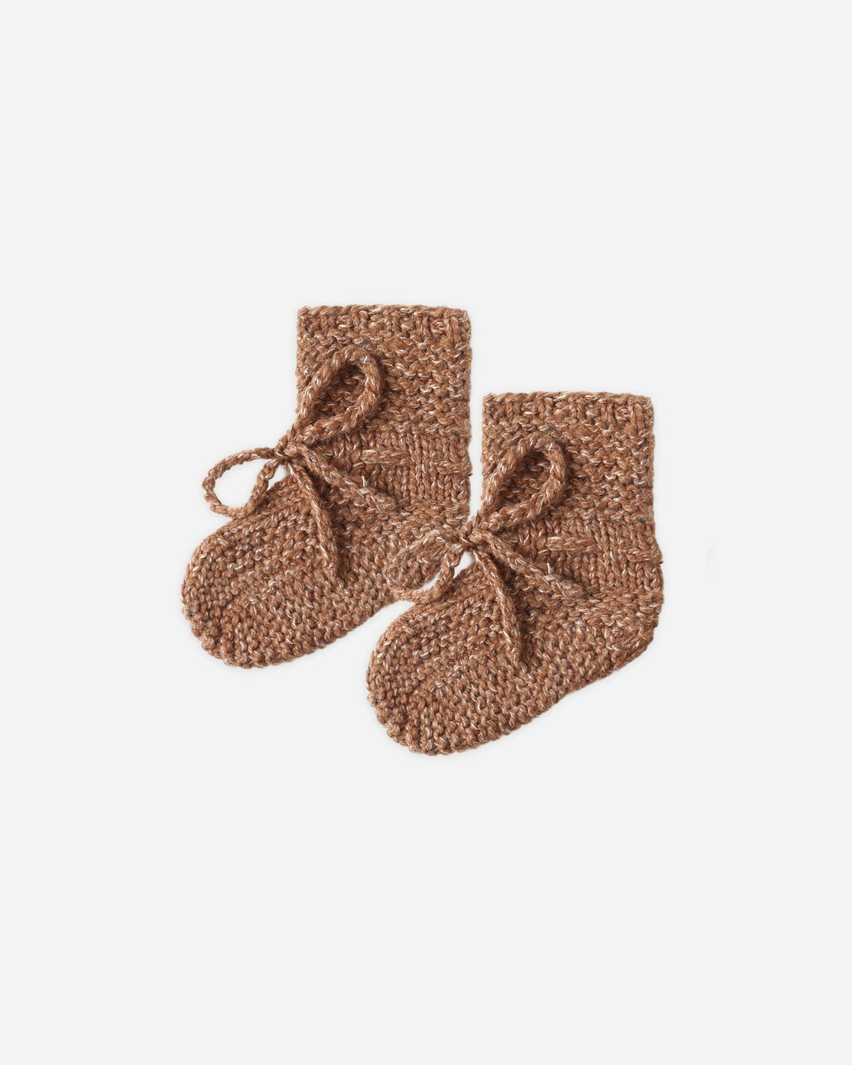Quincy Mae | Knit Booties - Heathered Cedar