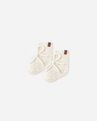 Quincy Mae | Knit Booties - Natural
