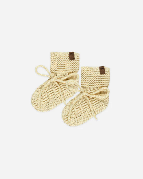 Quincy Mae | Knit Booties - Yellow