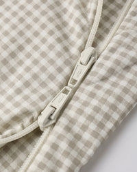 Quincy Mae | Bamboo Sleep Bag - Oat Gingham