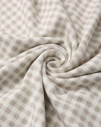 Quincy Mae | Bamboo Swaddle - Oat Gingham