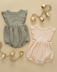 Quincy Mae | Ruffle Bubble Romper - Antique