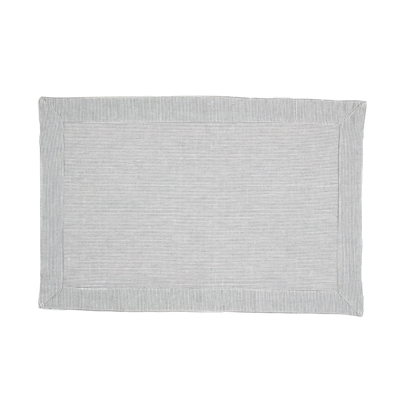 Raine & Humble | Pin Stripe Placemat - Charcoal