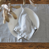 Raine & Humble | Pin Stripe Placemat - Charcoal