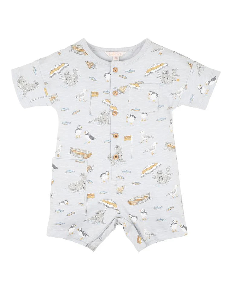 Bebe | Puffin Print SS Romper