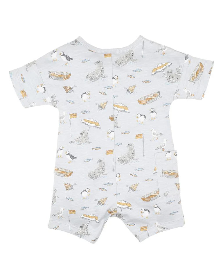 Bebe | Puffin Print SS Romper