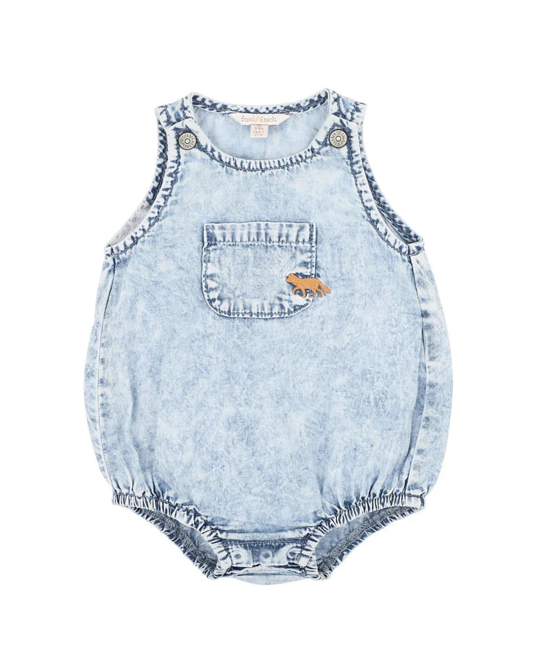 Fox & Finch | Acid Wash Denim Romper