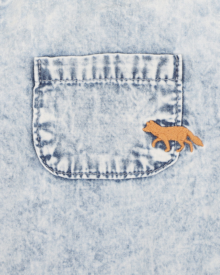 Fox & Finch | Acid Wash Denim Romper