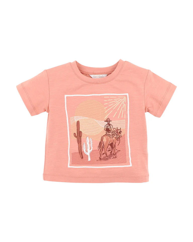 Fox & Finch | Abstract Oasis Desert Horse Tee