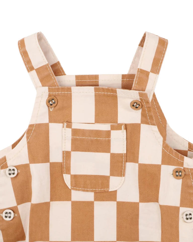 Fox & Finch| Phoenix Checkerboard Overalls