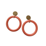 Zoda || Renae Wood Circle Earring - 2 Variants