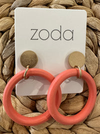 Zoda || Renae Wood Circle Earring - 2 Variants