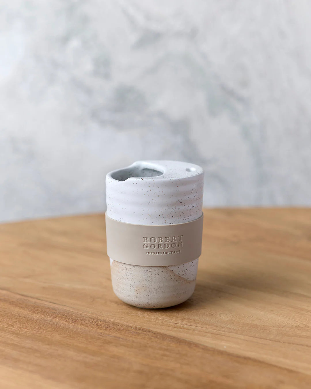Robert Gordon | White Speckle 350ml Travel Mug