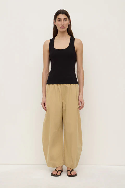 Assembly Label | Robyn Scoop Neck Rib Tank - Black