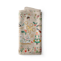 12 Days Of Christmas Cotton Tablecloth