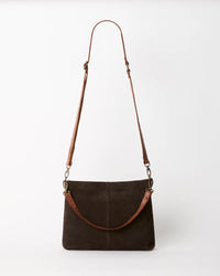 Juju & Co. | Suede Messenger - Chocolate