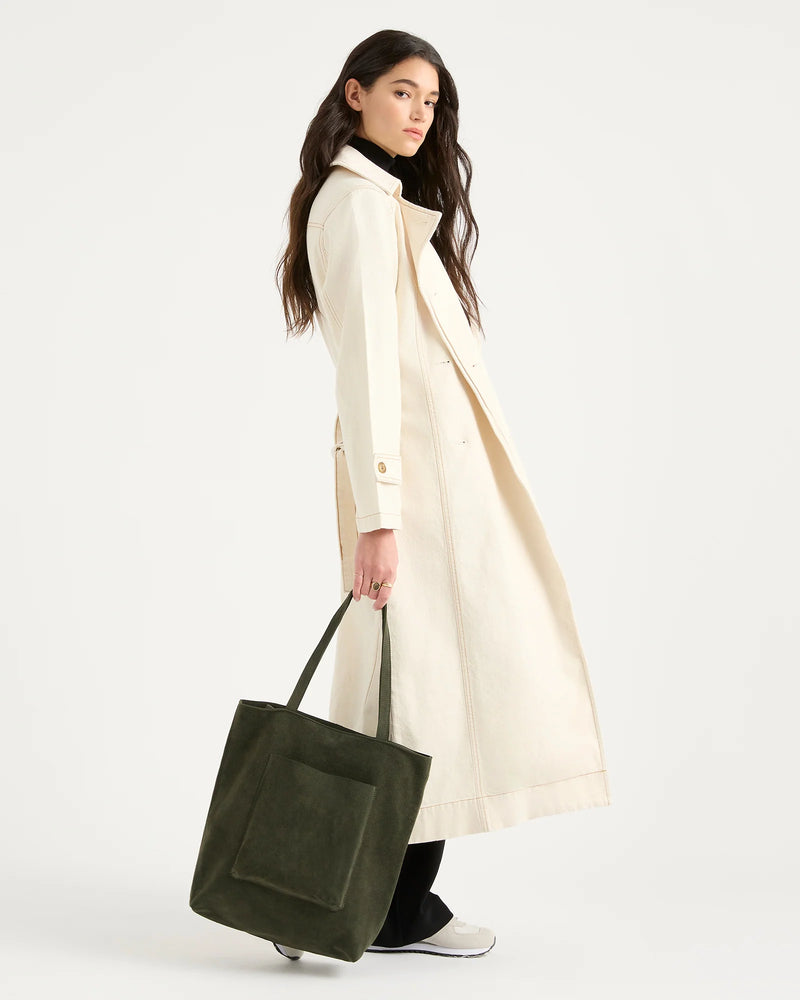 Juju & Co. | Suede Everyday Tote - Olive