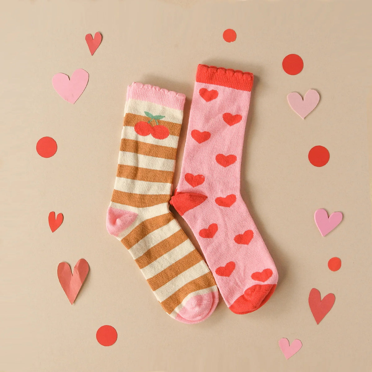Rockahula | Stripy Cherry Socks - 2 Pack