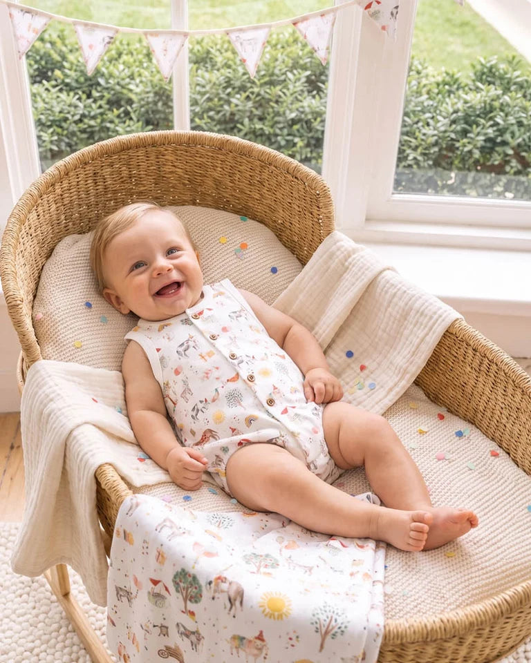 Bebe | Scout Organic Button Up Bodysuit