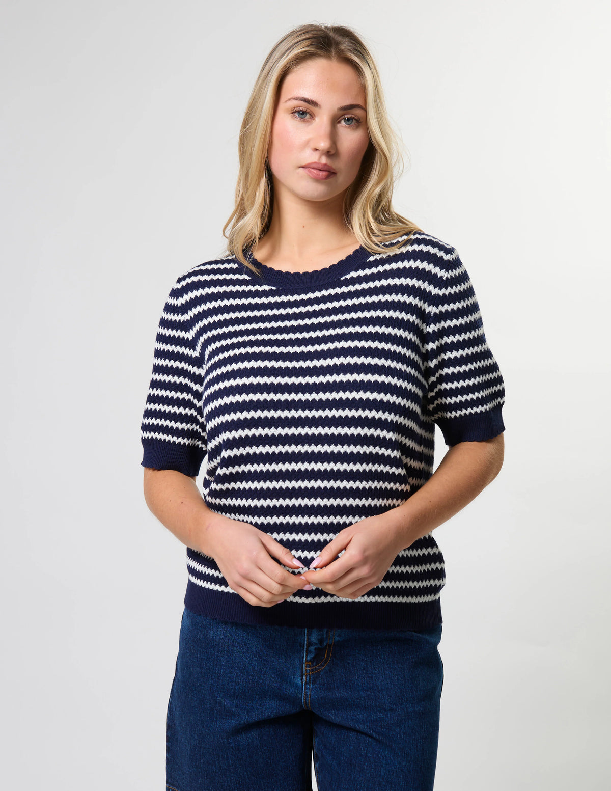 Stella + Gemma | Charly Knit - Navy Stripe