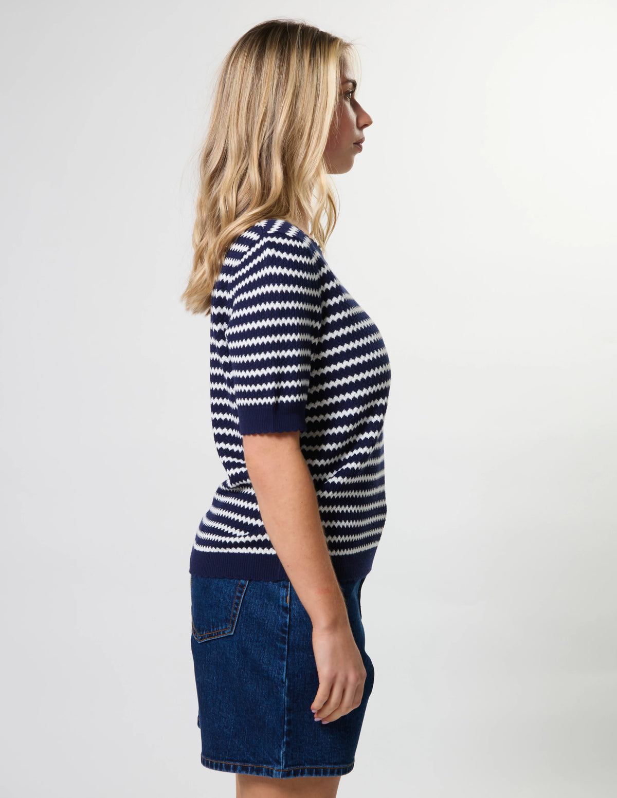 Stella + Gemma | Charly Knit - Navy Stripe