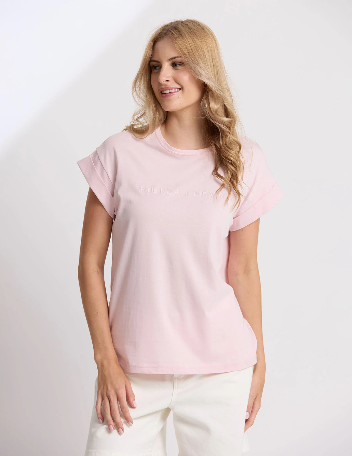 Stella + Gemma | Cuff Tee - Pink Tulle