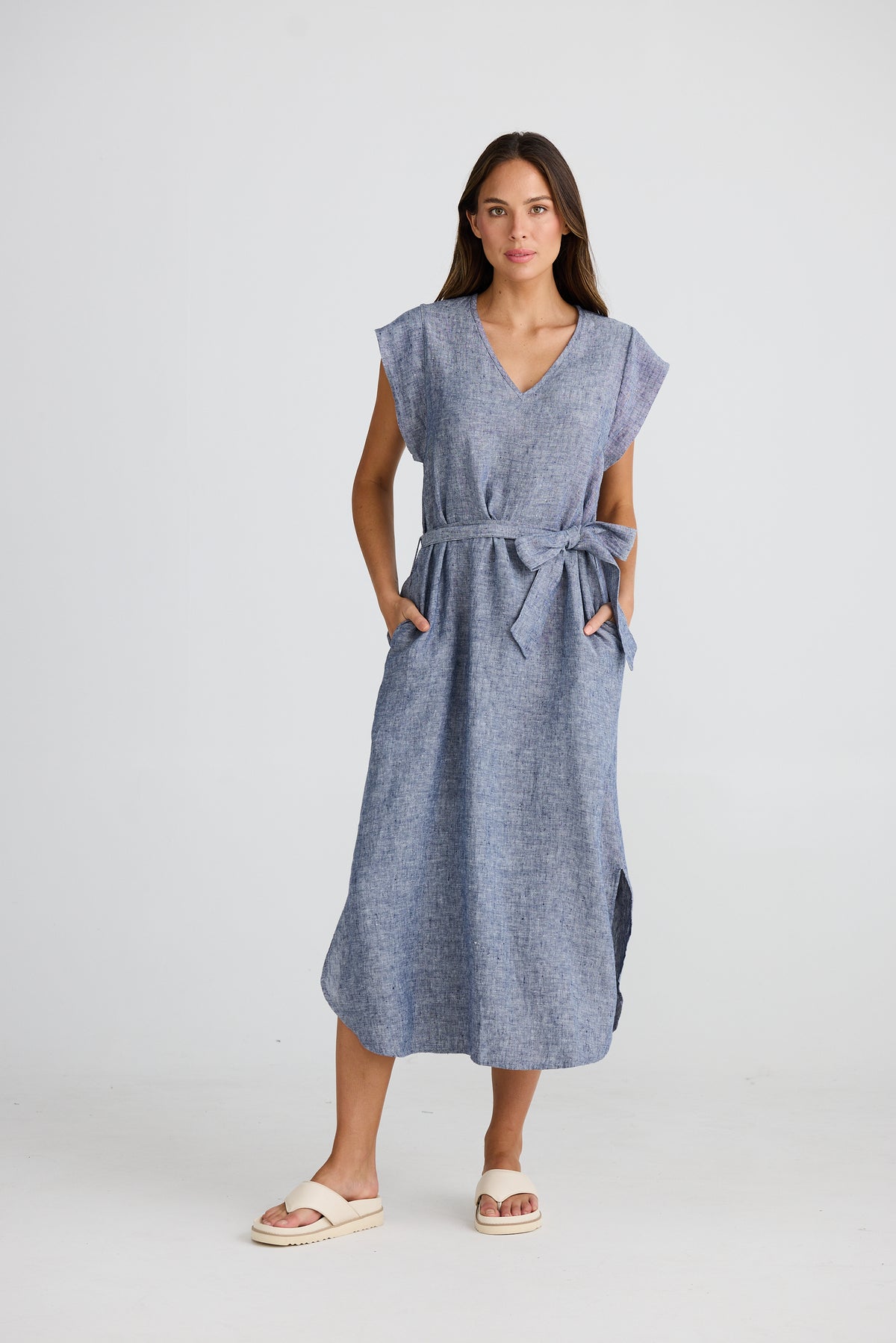 Shanty | Sebou Dress - Navy Fleck