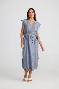 Shanty | Sebou Dress - Navy Fleck