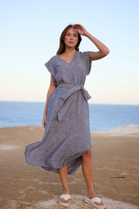 Shanty | Sebou Dress - Navy Fleck