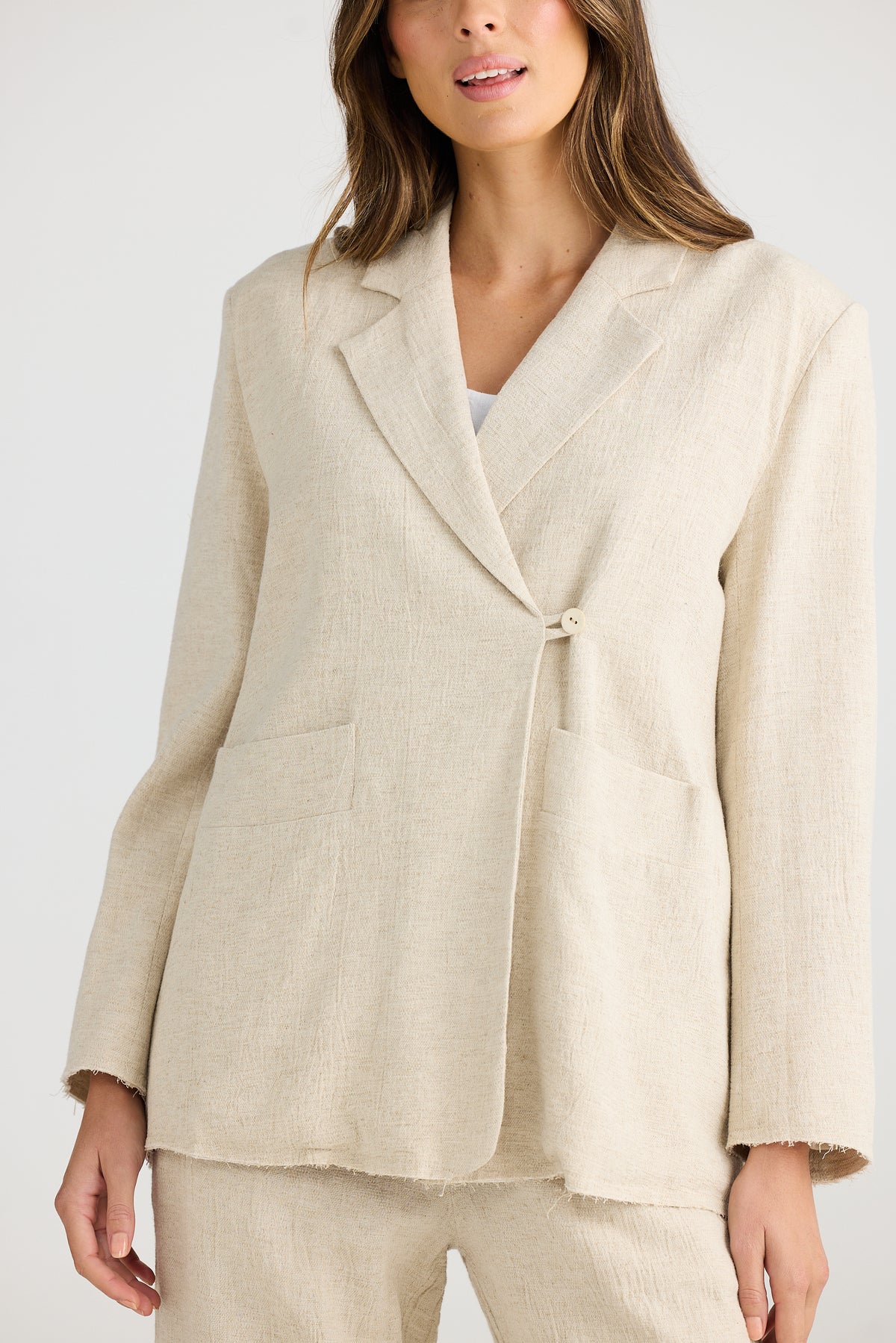 Shanty | The Edit Blazer - Natural Jaquard