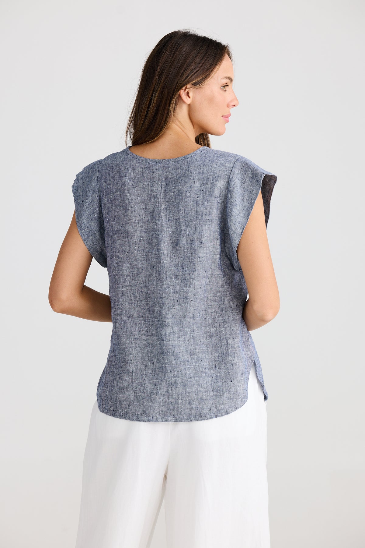 Shanty | Sebou Top - Navy Fleck