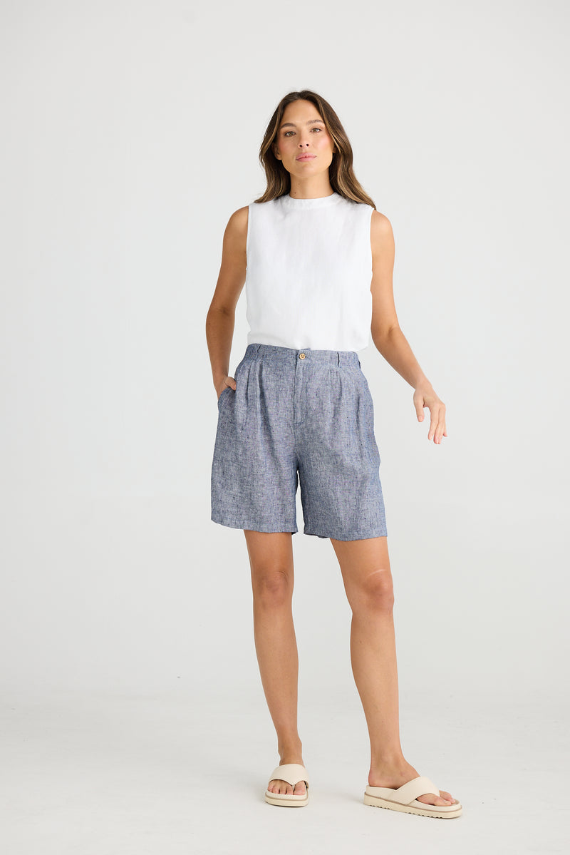 Shanty | Manadalay Short - Navy Fleck