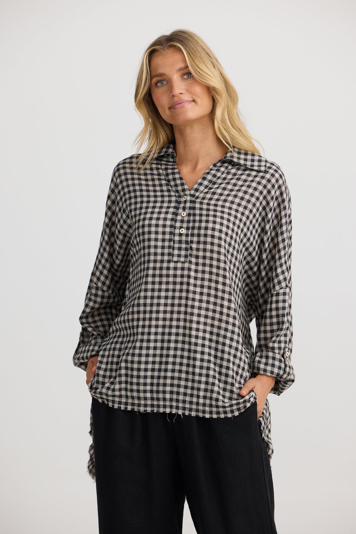 Shanty | Amar Shirt - Natural/Black Check