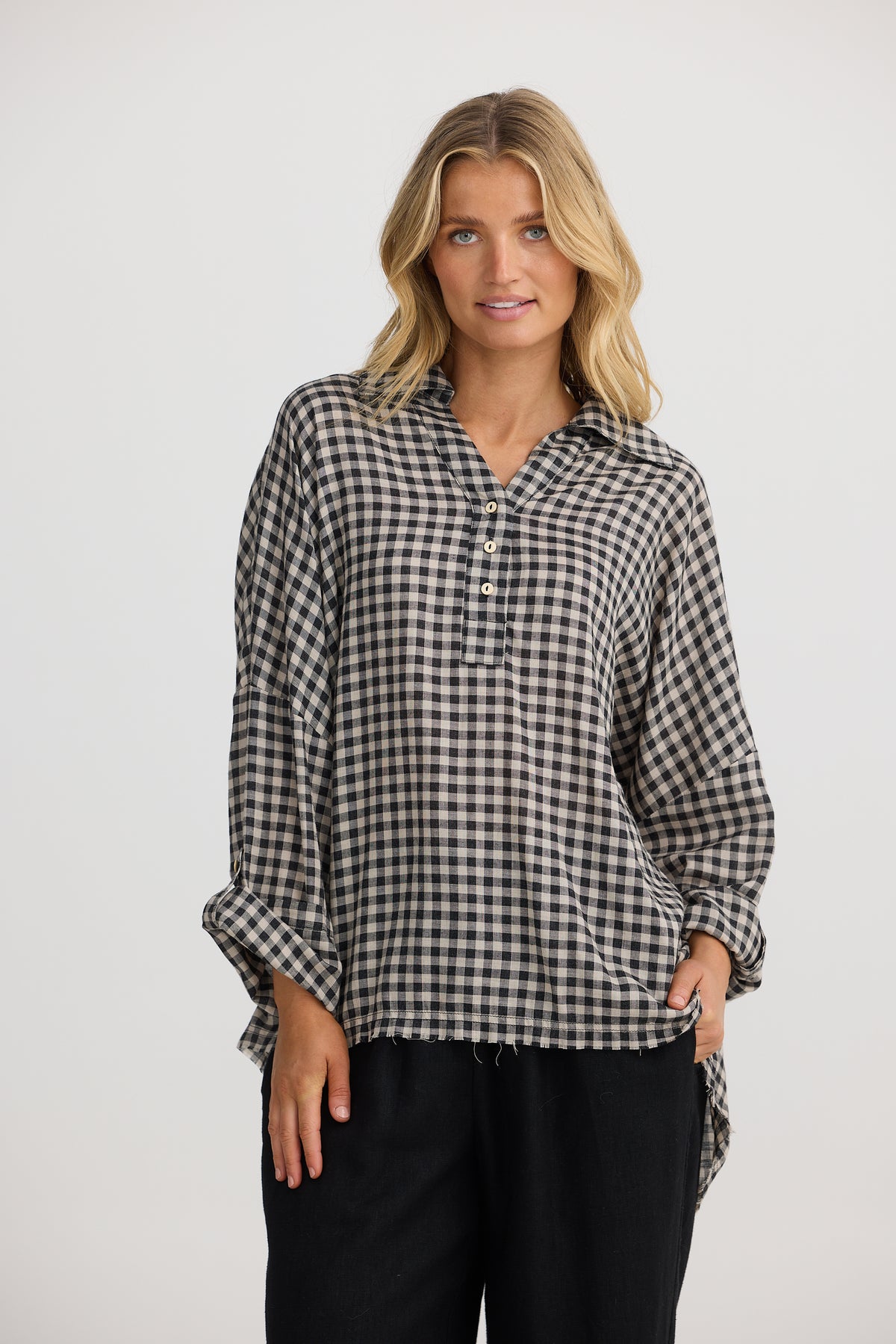 Shanty | Amar Shirt - Natural/Black Check