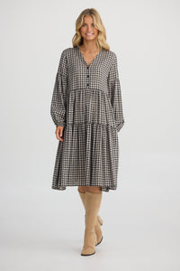 Shanty | Isabella Dress - Natural/Black Check
