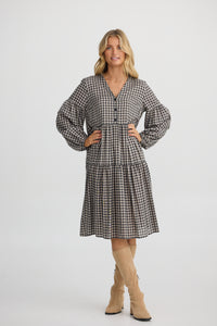 Shanty | Isabella Dress - Natural/Black Check