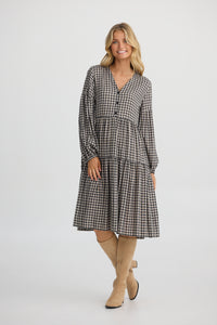 Shanty | Isabella Dress - Natural/Black Check