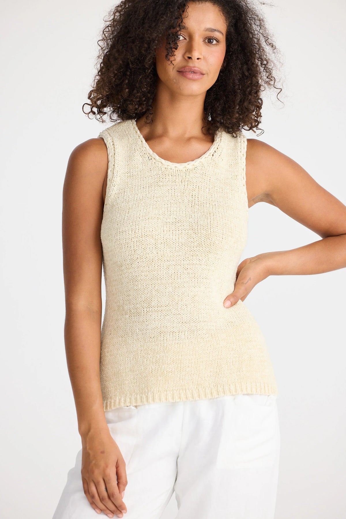 Shanty | Saffron Knit Tank - Natural