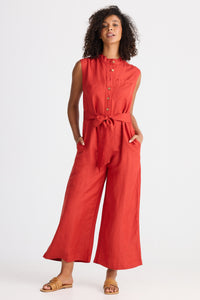 Shanty | Isola Jumpsuit - Cherry Linen Blend
