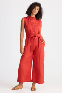 Shanty | Isola Jumpsuit - Cherry Linen Blend