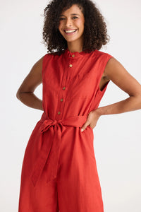 Shanty | Isola Jumpsuit - Cherry Linen Blend