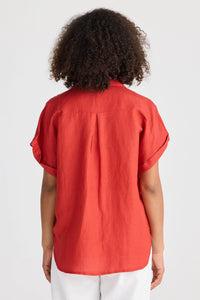Shanty | Dune Shirt - Cherry Linen Blend