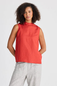 Shanty | Adel Top - Cherry Linen Blend