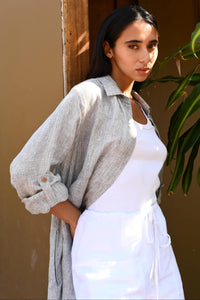 Shanty | Castro Overshirt - Charcoal Fleck