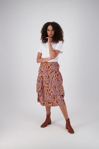 Olga De Polga | Loveknots Milwaukee Skirt Caramel in Fine Cord