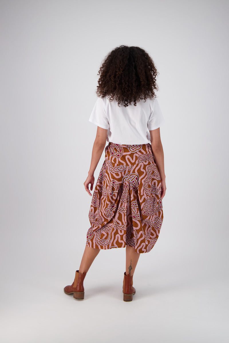 Olga De Polga | Loveknots Milwaukee Skirt Caramel in Fine Cord