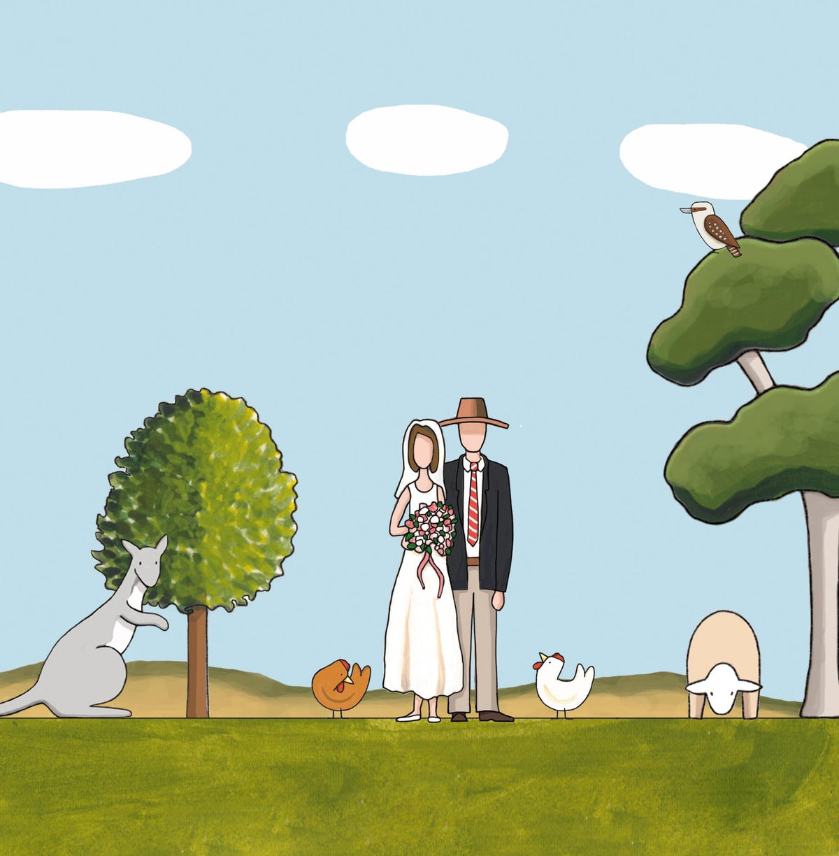 A Bush Wedding Card