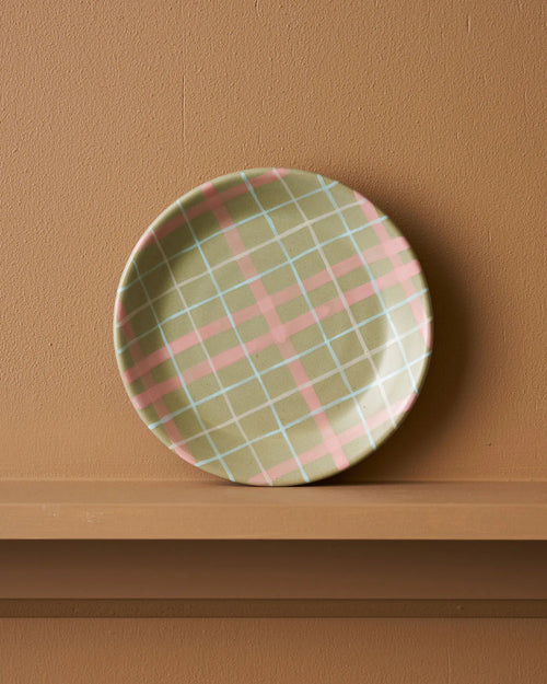 Robert Gordon | Sage & Blush Check Plate / Cat's Pyjamas
